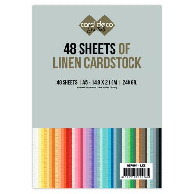 Card Deco Linen Cardstock - Jumbo Pack